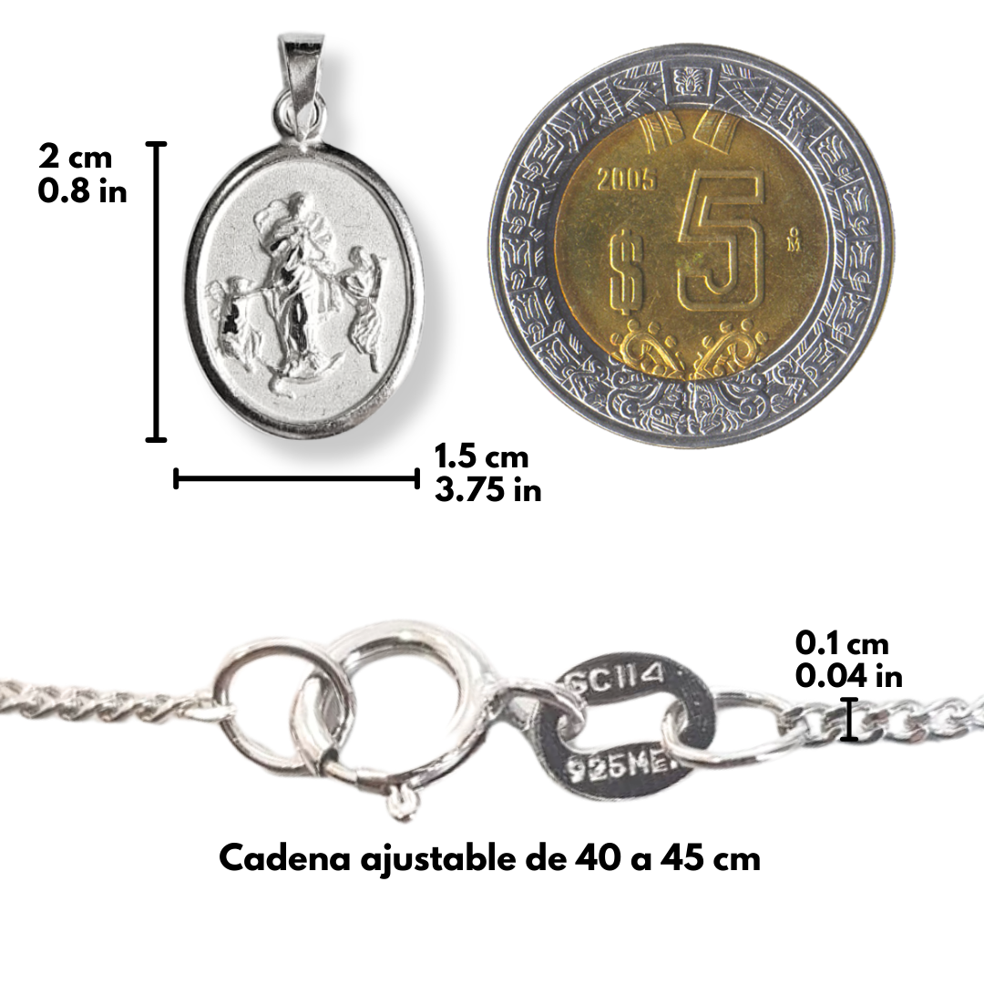 Medalla Virgen Desatanudos Plata 925