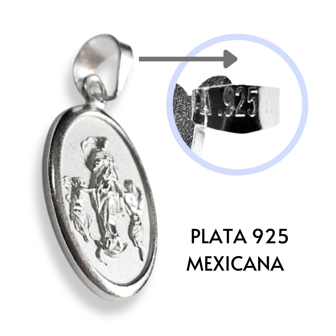 Medalla Virgen Desatanudos Plata 925