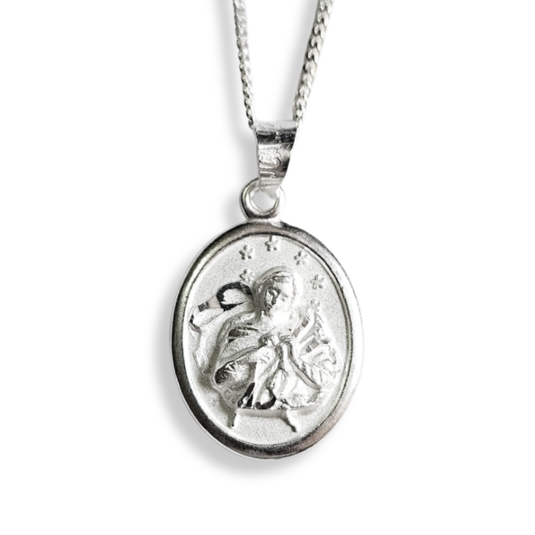 Medalla Rosto Virgen Desatanudos Plata 925