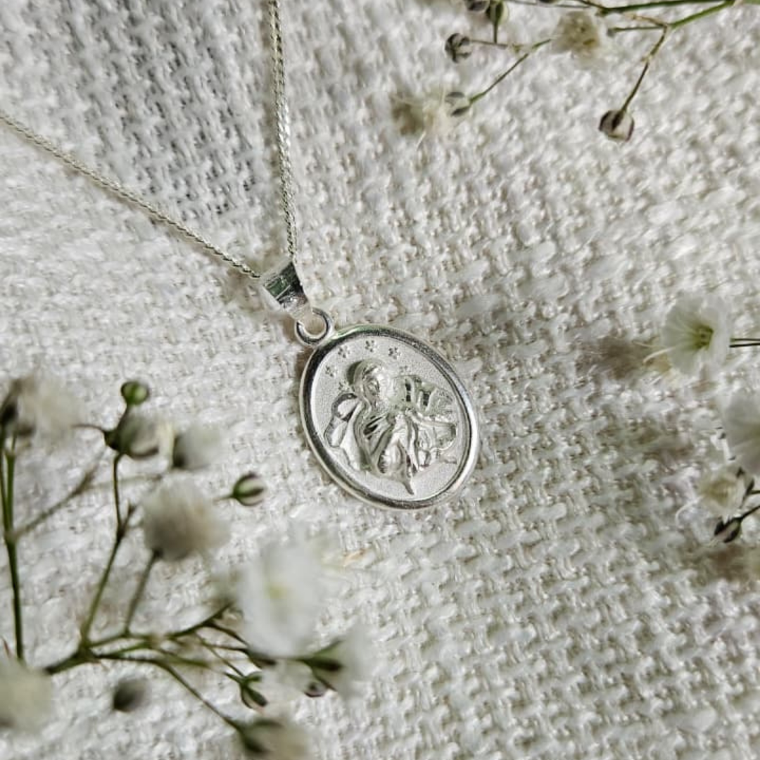 Medalla Rosto Virgen Desatanudos Plata 925