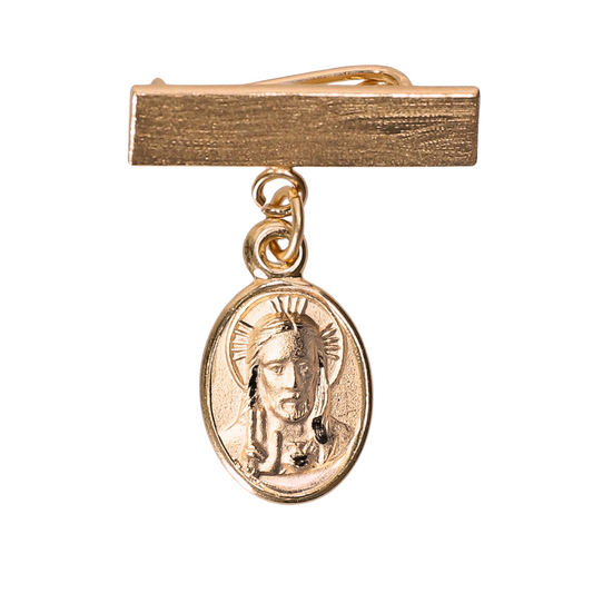 Plaquita Sagrado Corazón de Jesús - Oro 14k laminado