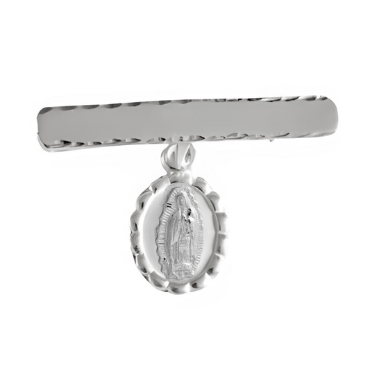Plaquita Virgen de Guadalupe - Plata esterlina 925 - Modelo Verona