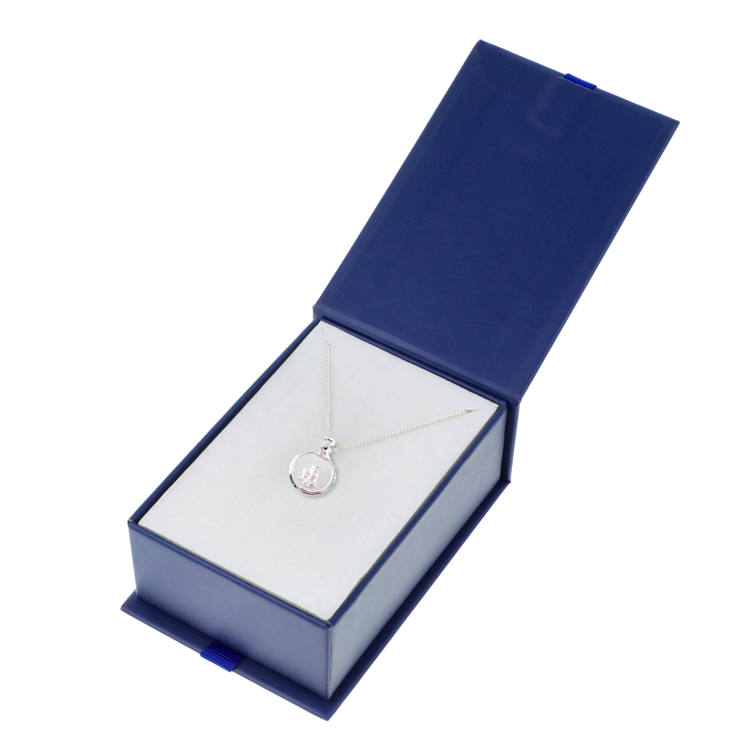 Medalla Virgen del Carmen con cadena - Plata esterlina 925