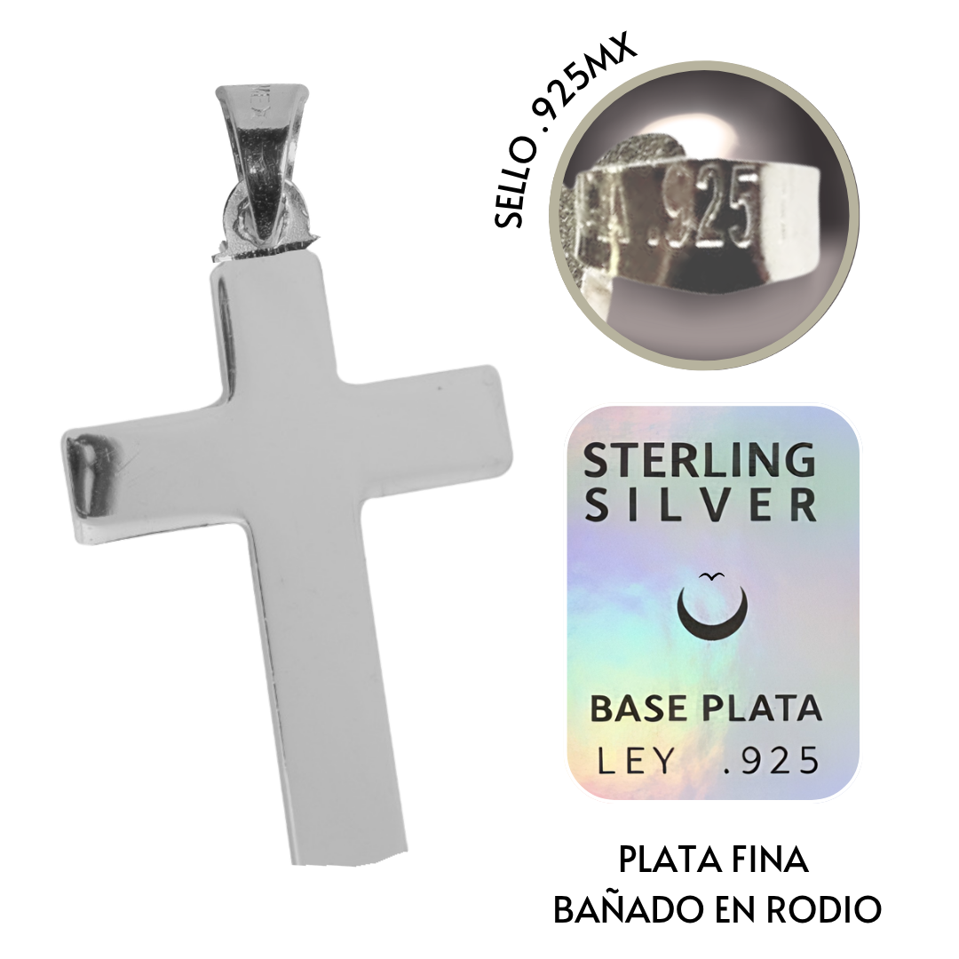 Cruz bautizo con cadena - Oro 14K Laminado