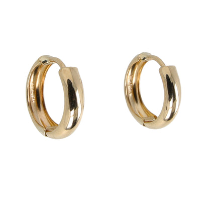 Huggies redondos Oro Amarillo - Oro 10K Sólido