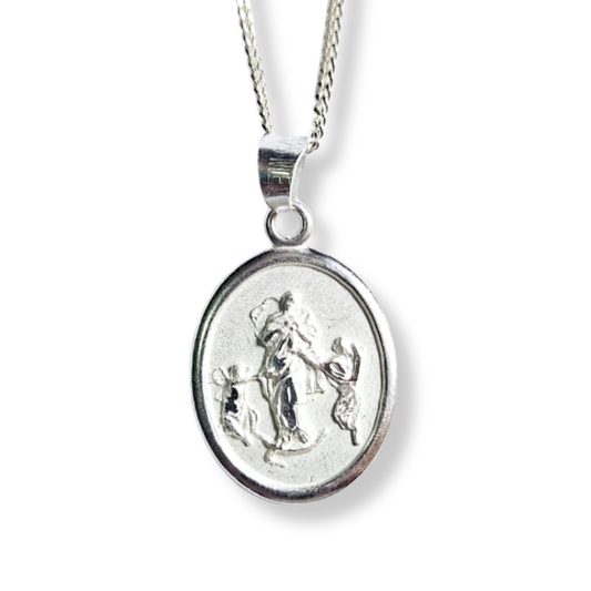Medalla Virgen Desatanudos Plata 925