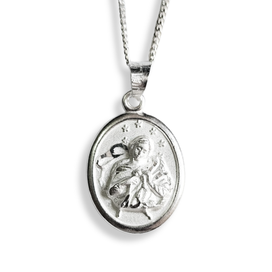 Medalla Rosto Virgen Desatanudos Plata 925