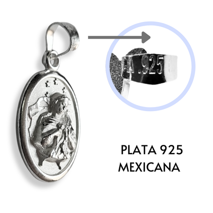 Medalla Rosto Virgen Desatanudos Plata 925