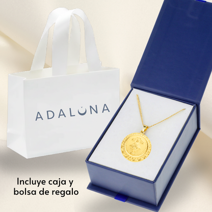 Medalla Virgen San Juan de los Lagos con cadena - Oro 14K laminado