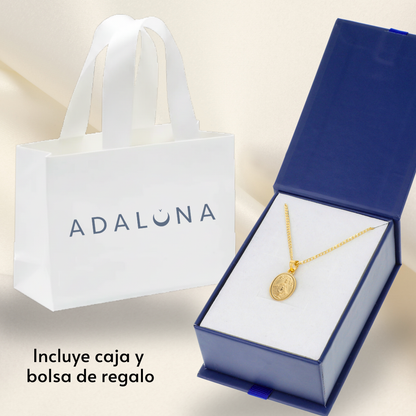 Medalla Virgen San Juan de los Lagos con cadena - Oro 14K laminado