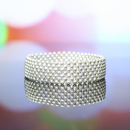 Pulsera petatillo Plata 925 con hilo elástico - Línea Adamoon