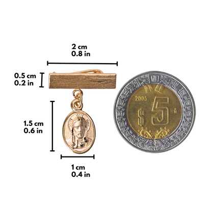 Plaquita Sagrado Corazón de Jesús - Oro 14k laminado