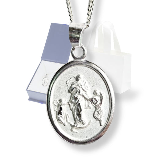 Medalla Virgen Desatanudos Plata 925