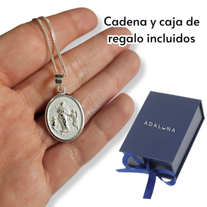 Medalla Virgen Desatanudos Plata 925