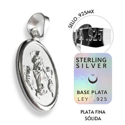 Medalla Virgen Desatanudos Plata 925