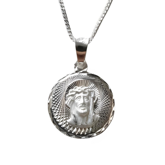 Medalla Divino Rostro con cadena - Plata 925