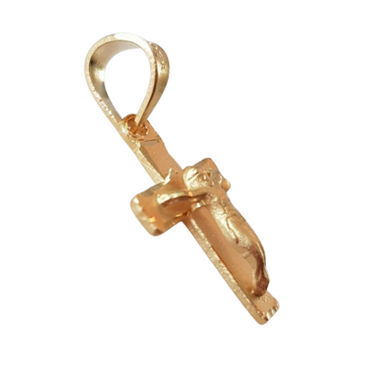 Cruz Cristo con cadena - Oro 14K Laminado - Modelo C-7