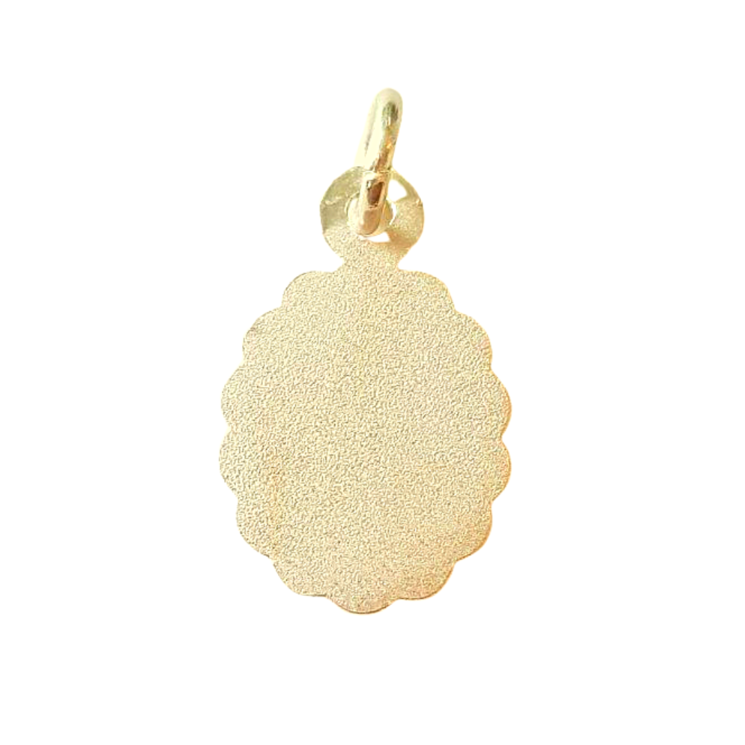 Medalla Virgen de Guadalupe con cadena - Oro 14K laminado - Verona