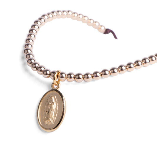 Pulsera Virgen de Guadalupe - Oro 14k laminado