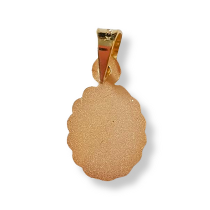 Medalla Virgen del Carmen con cadena - Oro 14K laminado