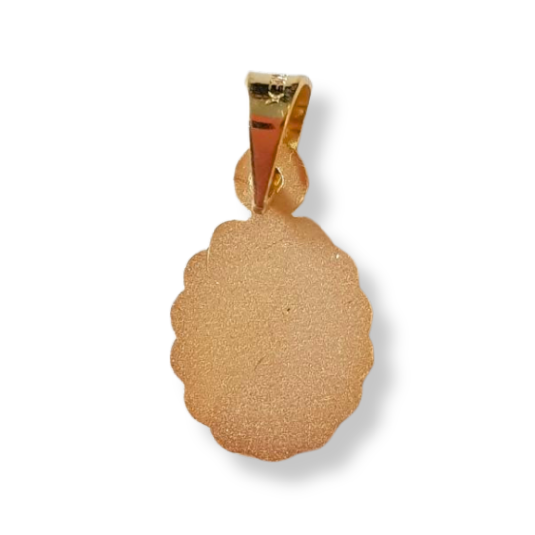 Medalla Sagrado Corazón de Jesús con cadena - Oro 14K Laminado - Verona