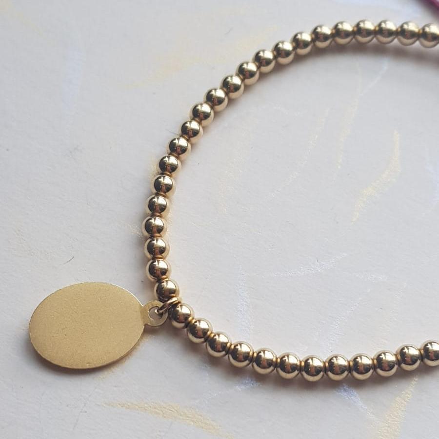 Pulsera Virgen de Guadalupe - Oro 14k laminado