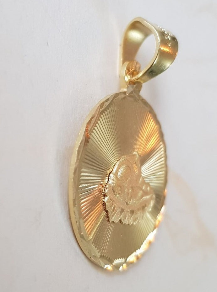 Medalla Bebé Bautizo (Espíritu Santo) con cadena - Oro 14k Laminado