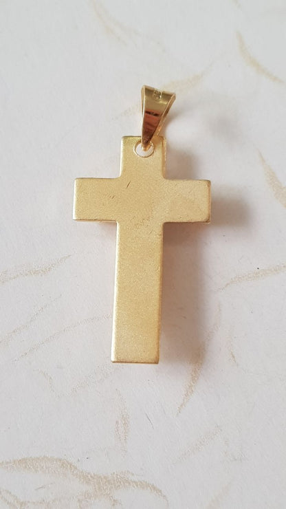 Cruz Cristo con cadena - Oro 14K Laminado - Modelo C-7