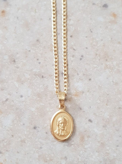 Medalla Sagrado Corazón de Jesús - Oro 14K Sólido